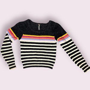 Stripped Free People Sweater, Size Small
